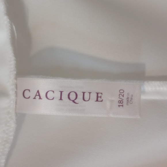 CACIQUE SHEER TOPPER SZ 18 - Picture 2 of 6